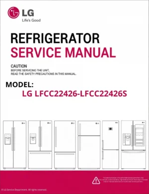 Lg lfcc22426 lfcc22426s refrigerator service manual