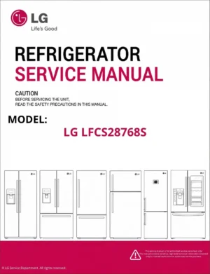 Lg lfcs28768s refrigerator service manual