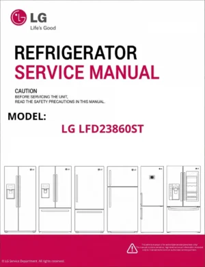 Lg lfd23860st refrigerator service manual