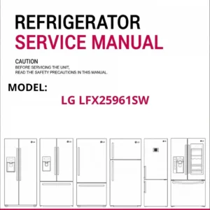 Lg lfx25961sw refrigerator service manual cover with model code