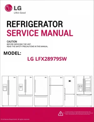 Lg lfx28979sw refrigerator service manual