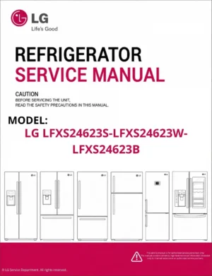 Lg lfxs24623s lfxs24623w lfxs24623b refrigerator service manual