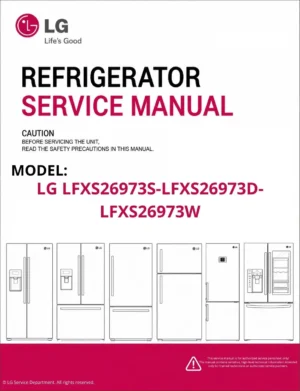 Lg lfxs26973s lfxs26973d lfxs26973w refrigerator service manual