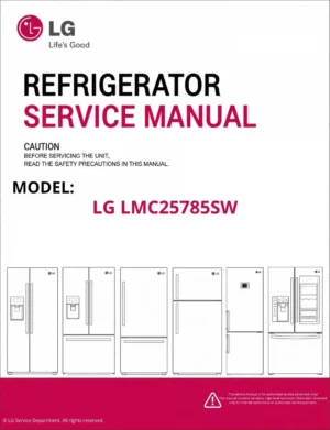 Lg lmc25785sw refrigerator service manual