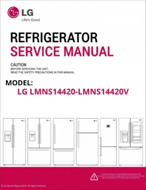 Lg lmns14420 lmns14420v refrigerator service manual