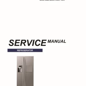 Samsung rsh5zptpn rsh5ptts rsh5utrs rsh5zepn service manual cover with model code and showing a line drawing of the refrigerator