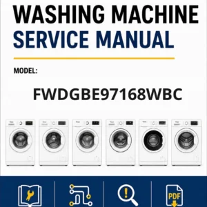 Whirlpool fwdgbe97168wbc service manual Whirlpool logo, Whirlpool EMEA customer service, model type, publication date, document number and service manual contents