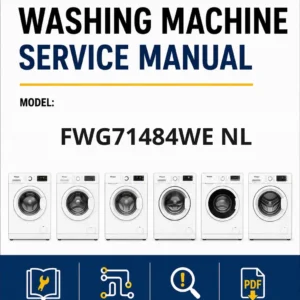 Whirlpool fwg71484we nl service manual Whirlpool logo, Whirlpool EMEA customer service, model type, publication date, document number and service manual contents