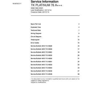 Bauknecht tk platinum 76 a service manual cover dryer type and model code, publication date and manual contents