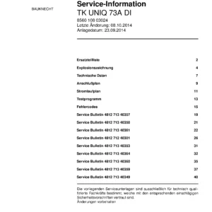 Bauknecht tk uniq 73a di deutsch service manual cover dryer type and model code, publication date and manual contents