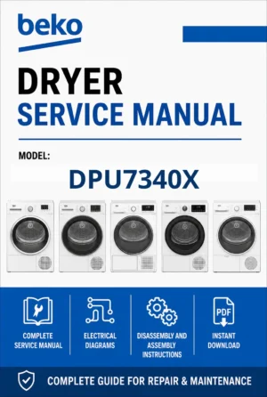 Beko dpu 7340 x service manual cover