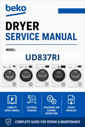 Beko ud837ri service manual cover