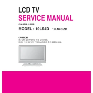 Lg 19ls4d service manual cover with photo's of Beko dryers, model code and contents