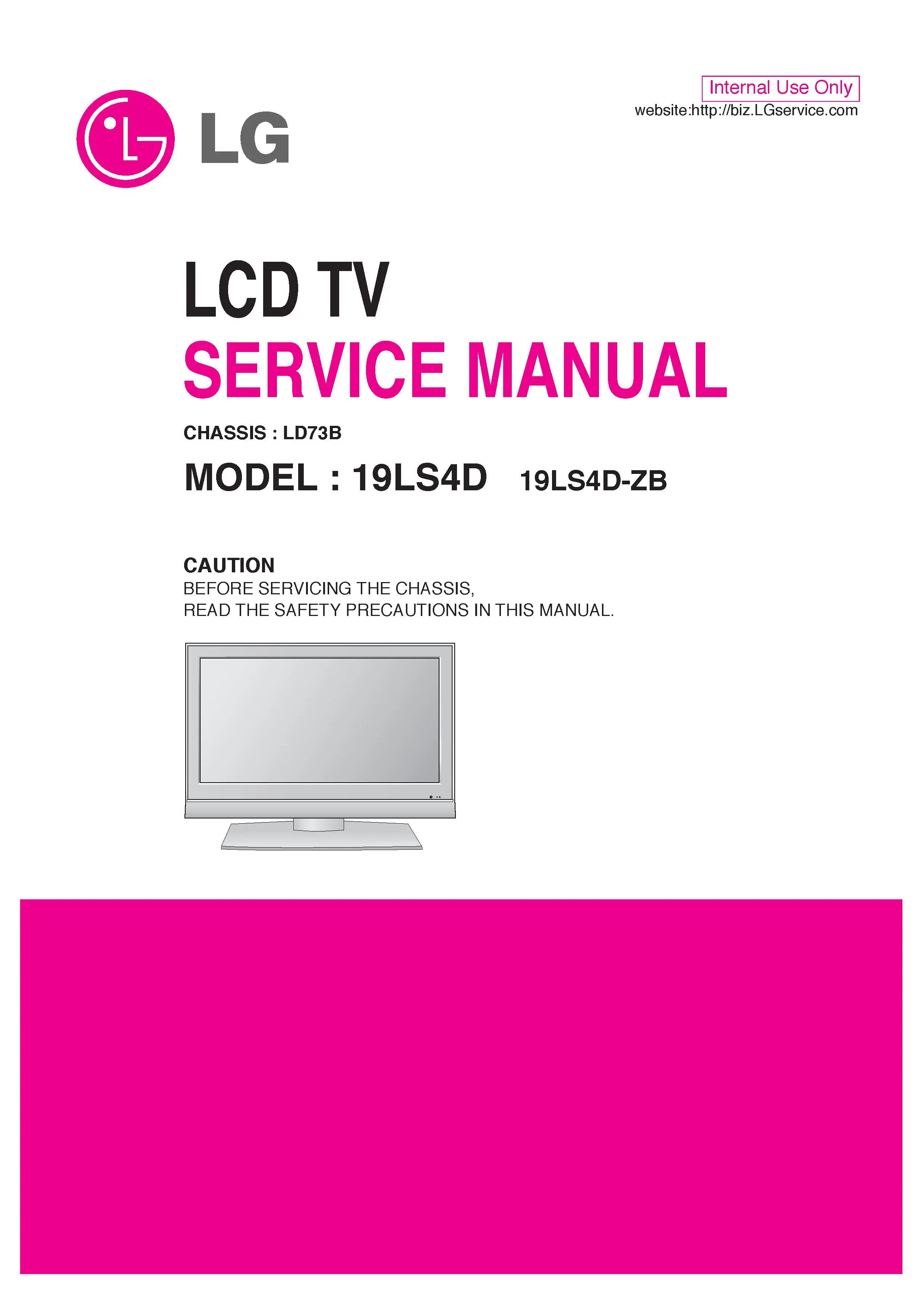 Lg 19ls4d service manual cover with photo's of Beko dryers, model code and contents