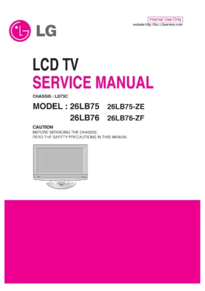 Lg 26lb75 26lb75 ze service manual cover with photo's of Beko dryers, model code and contents