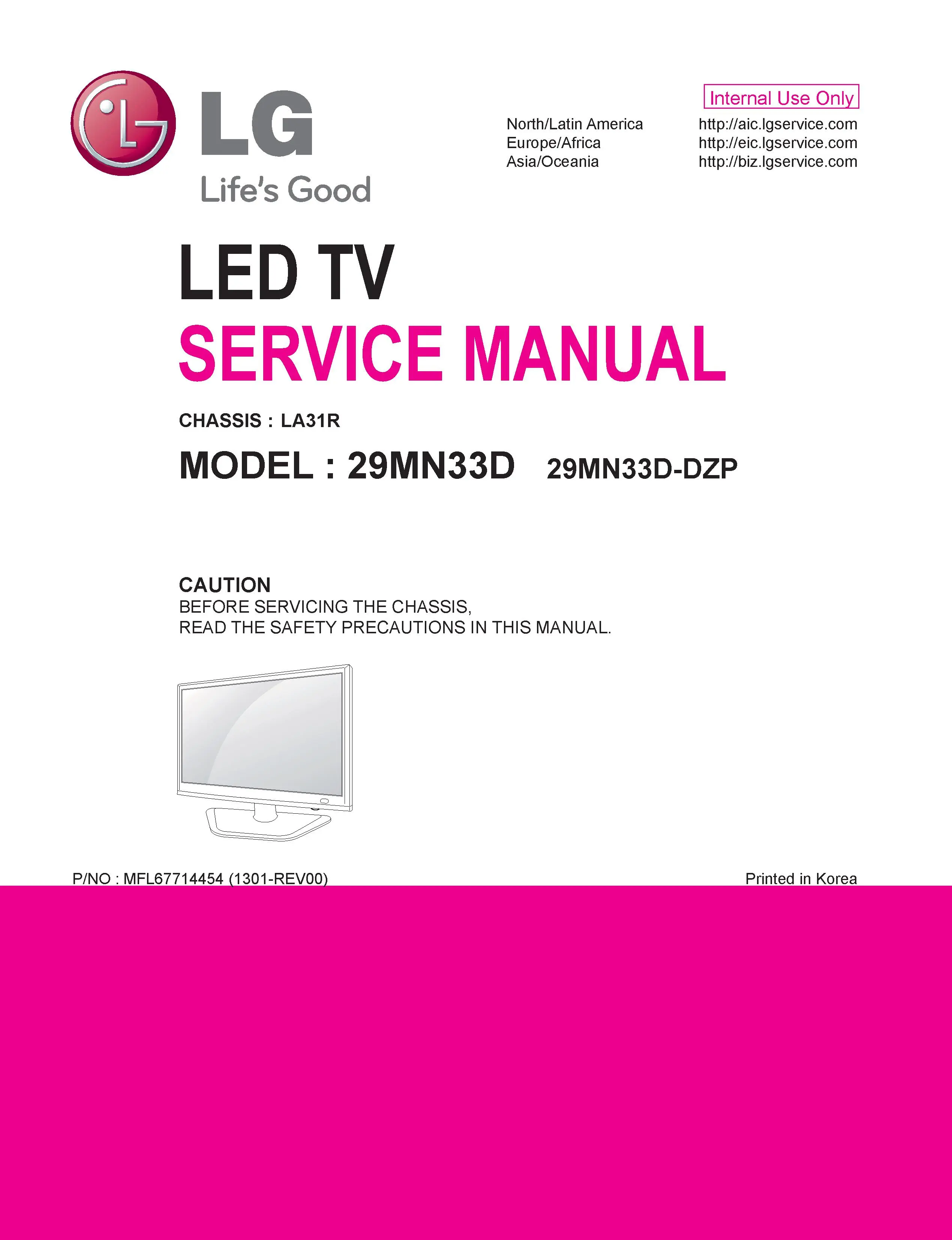 Lg 29mn33d dz service manual cover with photo's of Beko dryers, model code and contents