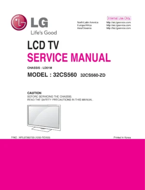 Lg 32cs560 zd service manual cover with photo's of Beko dryers, model code and contents