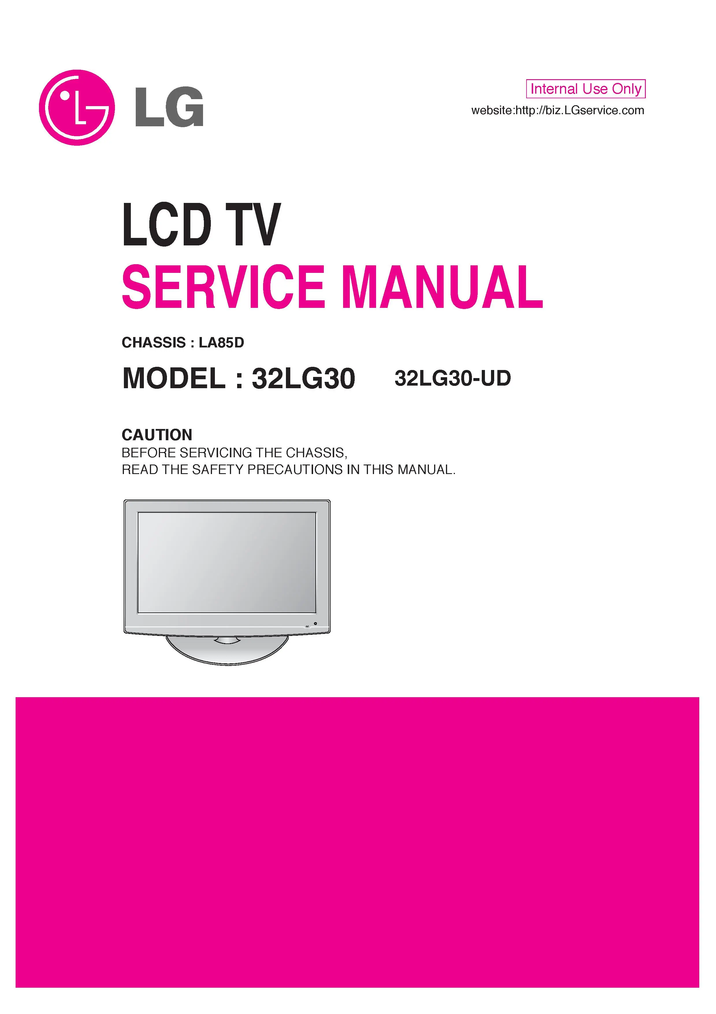 Lg 32lg30 ud service manual cover with photo's of Beko dryers, model code and contents