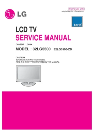 Lg 32lg5500 32lg5500 zb service manual cover with photo's of Beko dryers, model code and contents