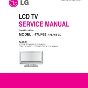 Lg 47lf65 47lf65 zc service manual cover with photo's of Beko dryers, model code and contents