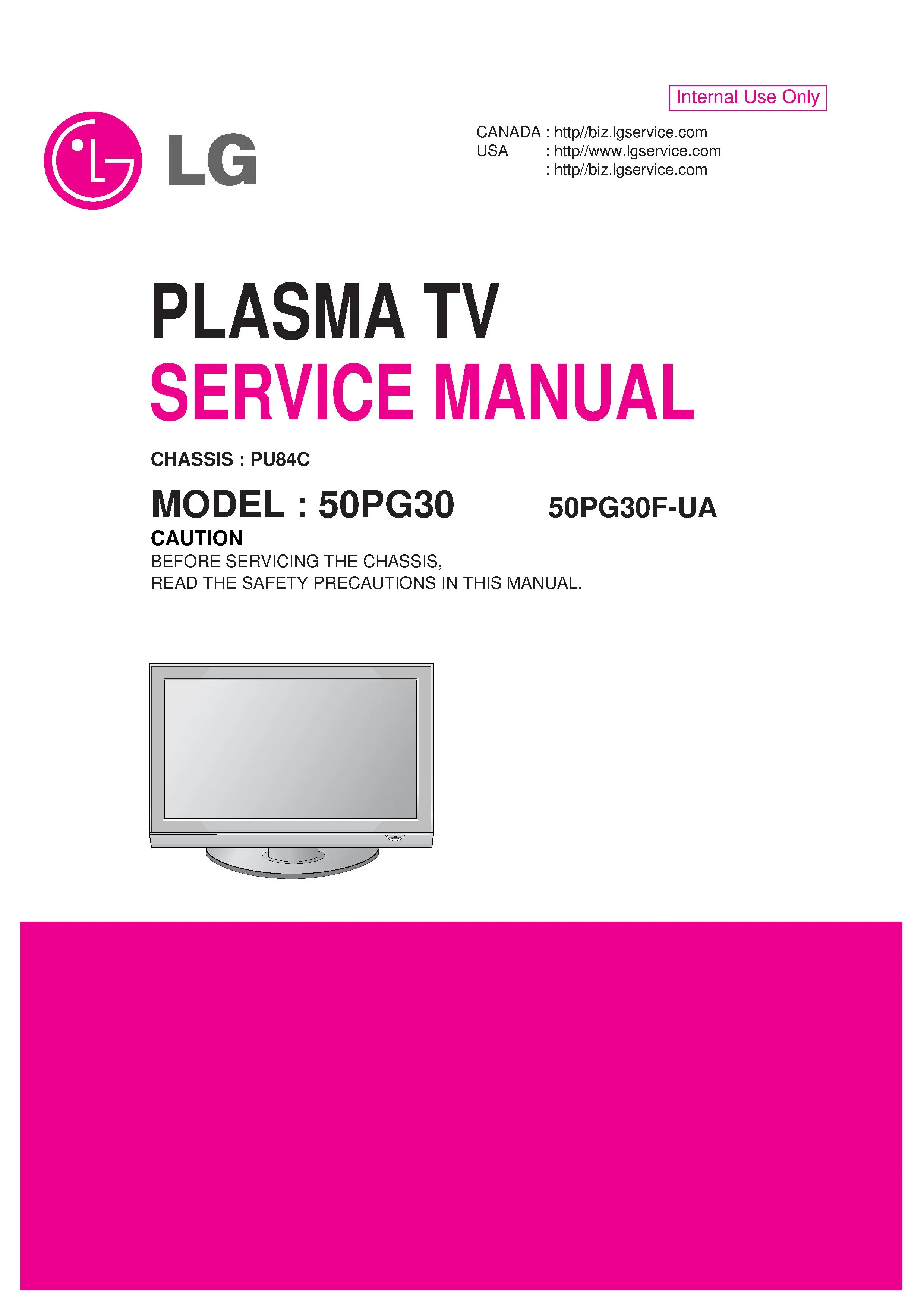 Lg 50pg30 service manual cover with photo's of Beko dryers, model code and contents