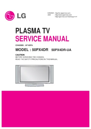 Lg 50px4dr 50px4dr ua service manual cover with photo's of Beko dryers, model code and contents