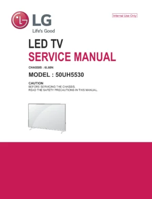 Lg 50uh5530 service manual cover with photo's of Beko dryers, model code and contents