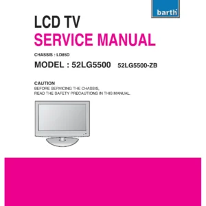 Lg 52lg5500 52lg5500 zb service manual cover with photo's of Beko dryers, model code and contents