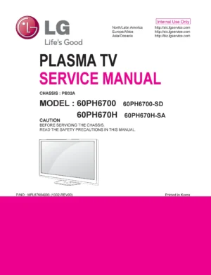 Lg 60ph6700 sd service manual cover with photo's of Beko dryers, model code and contents