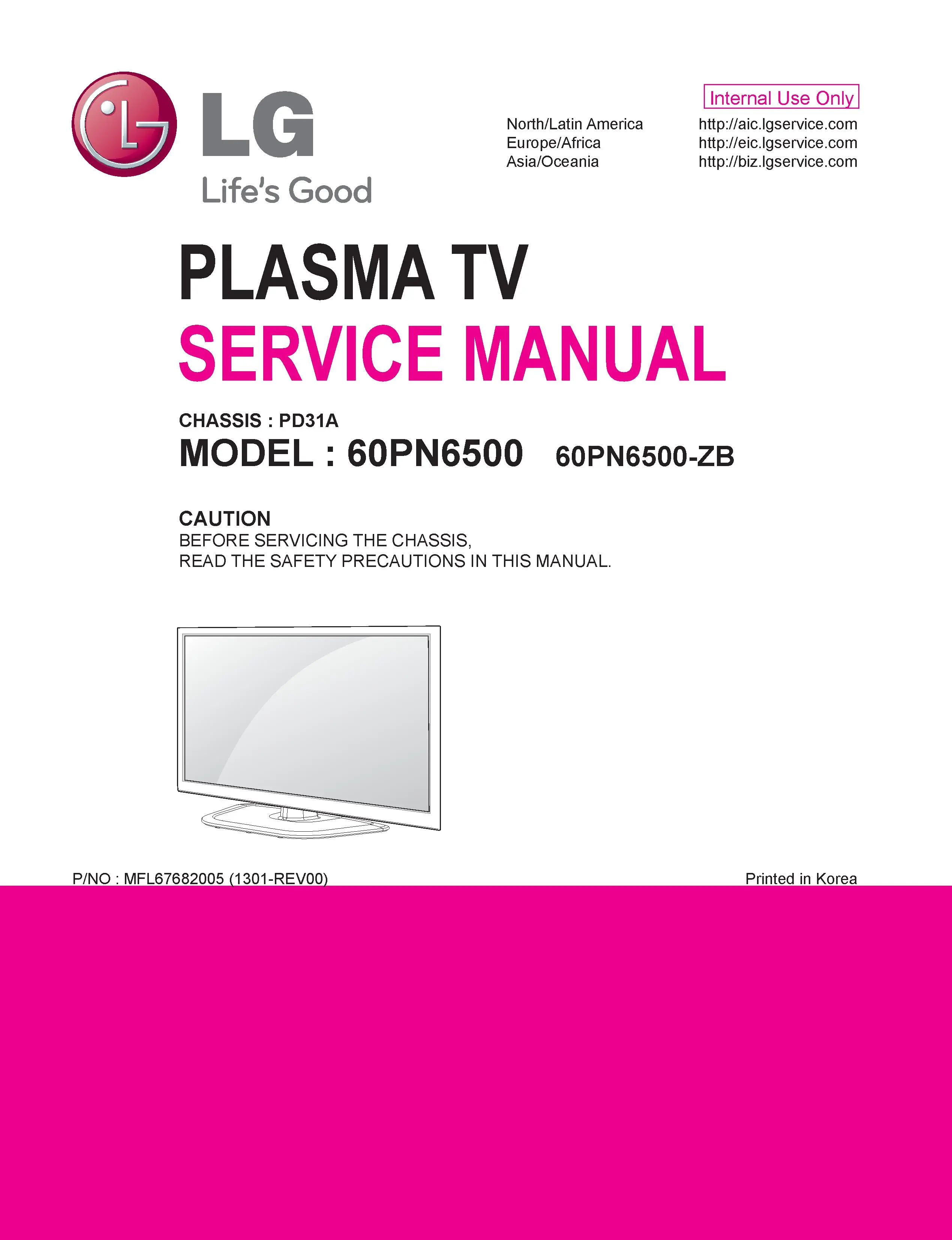 Lg 60pn6500 zb service manual cover with photo's of Beko dryers, model code and contents