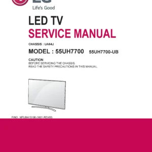 Lg 60uh6150 service manual cover with photo's of Beko dryers, model code and contents