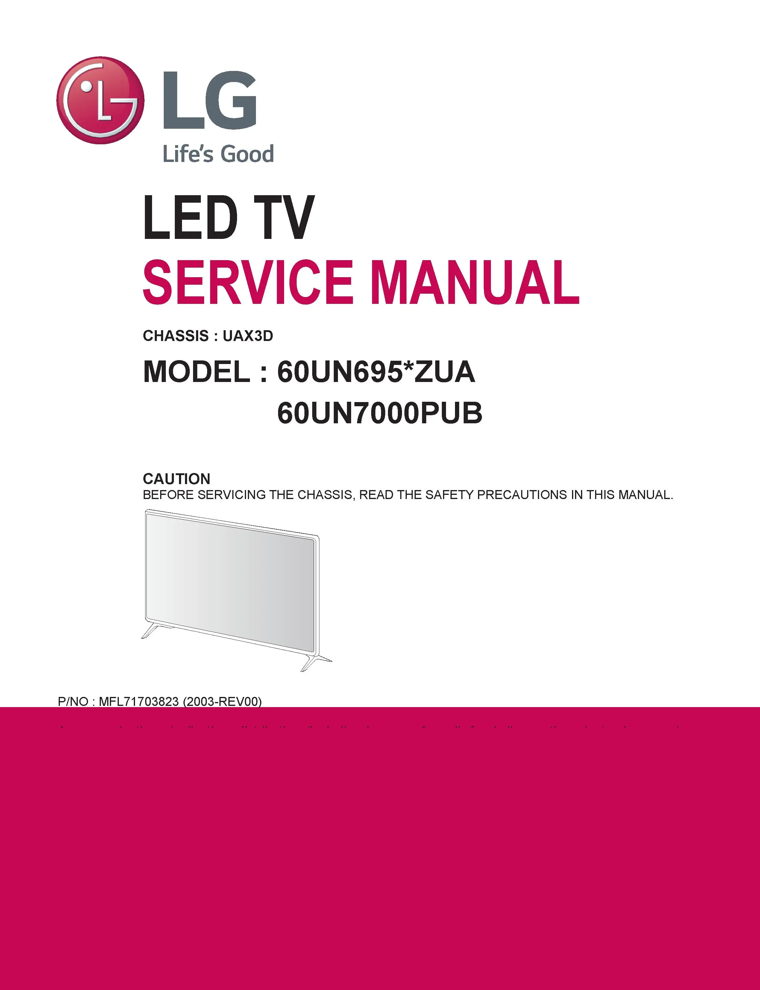 Lg 60un6950zua 60un6951zua 60un7000pub service manual cover with photo's of Beko dryers, model code and contents