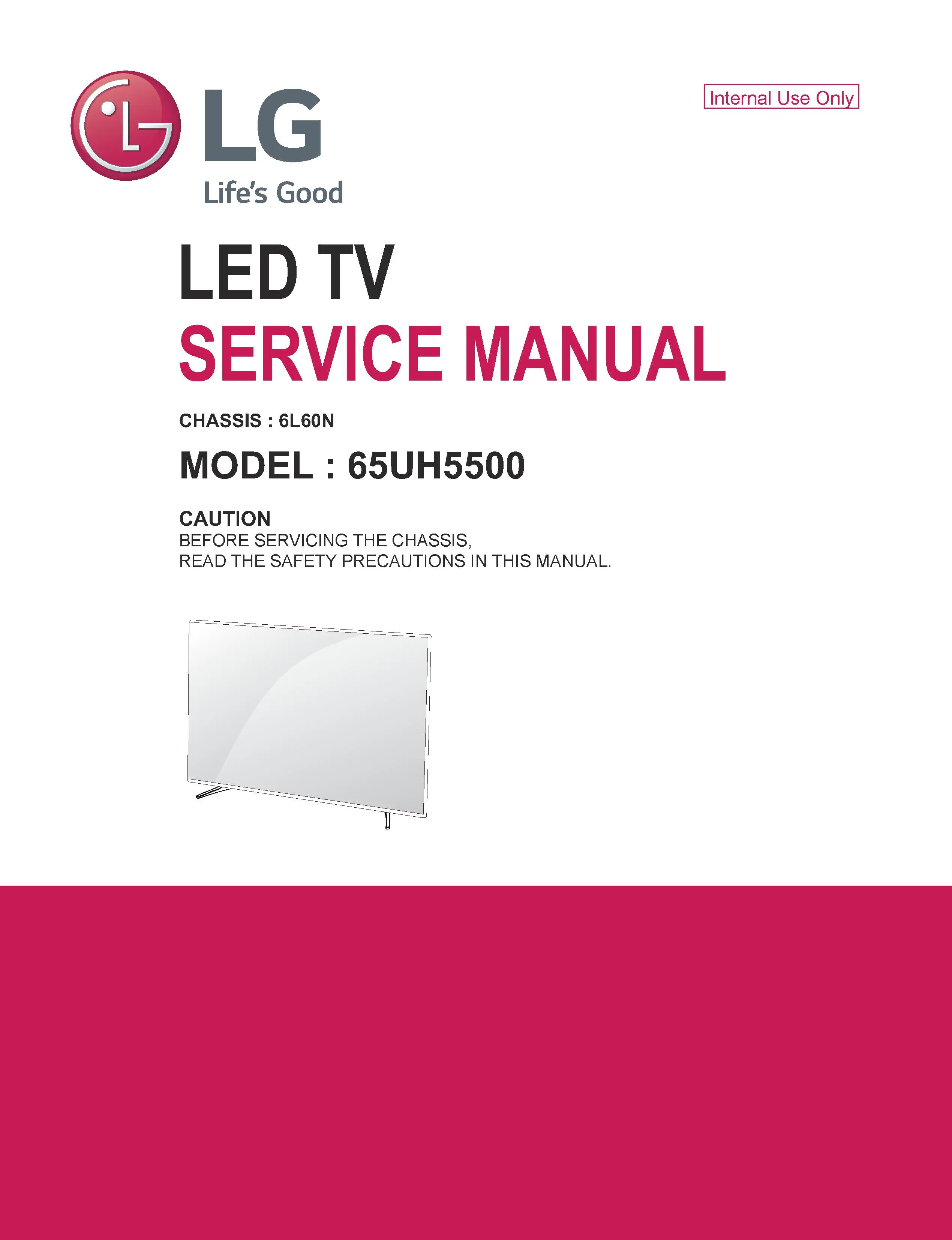 Lg 65uh5500 service manual cover with photo's of Beko dryers, model code and contents