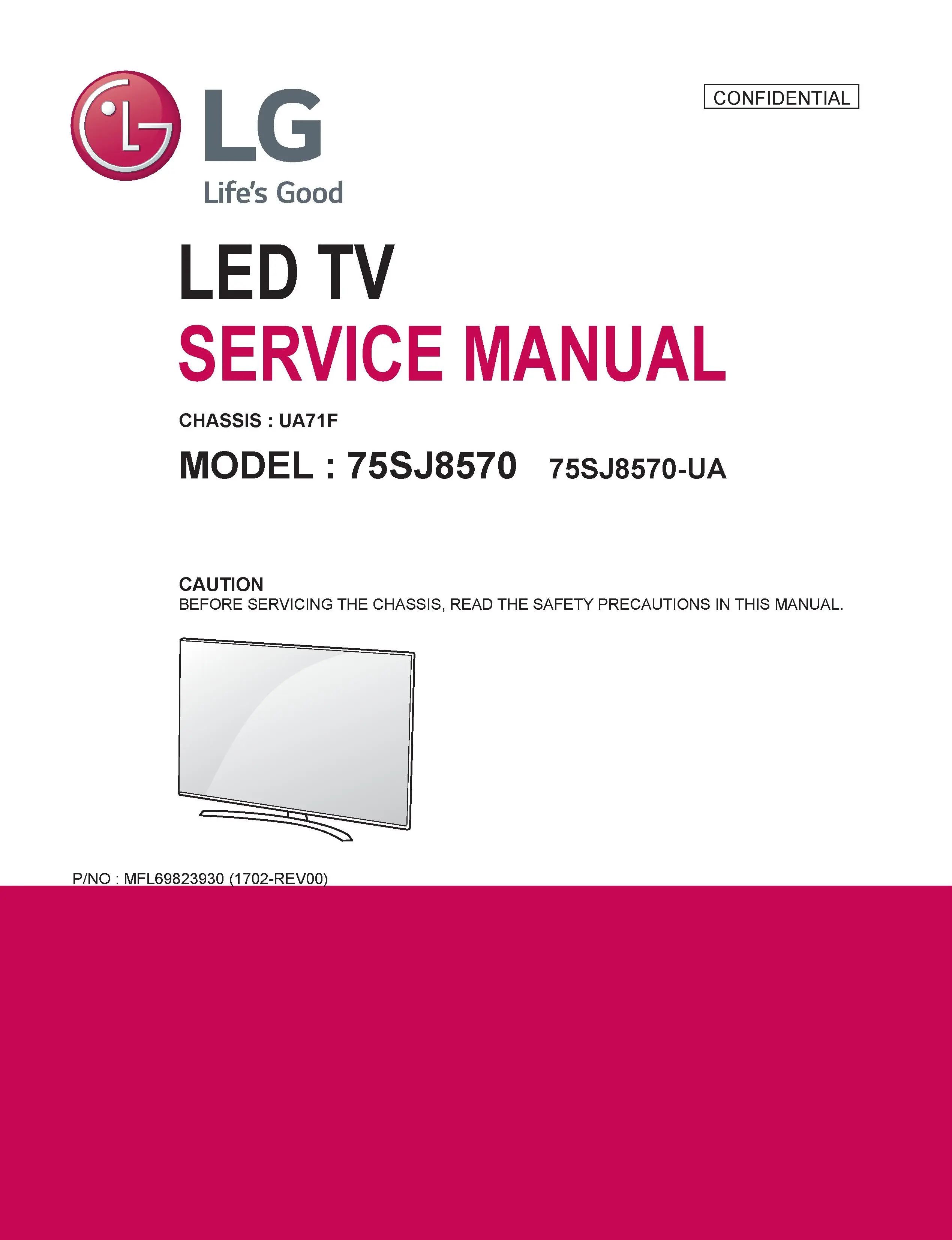 Lg 75sj8570 service manual cover with photo's of Beko dryers, model code and contents