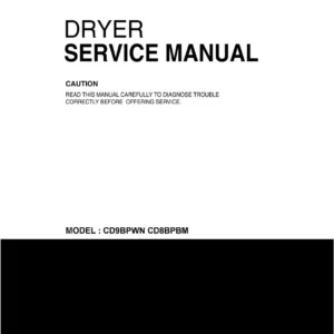 Lg cd9bpwn cd8bpbm service manual cover freestanding range
