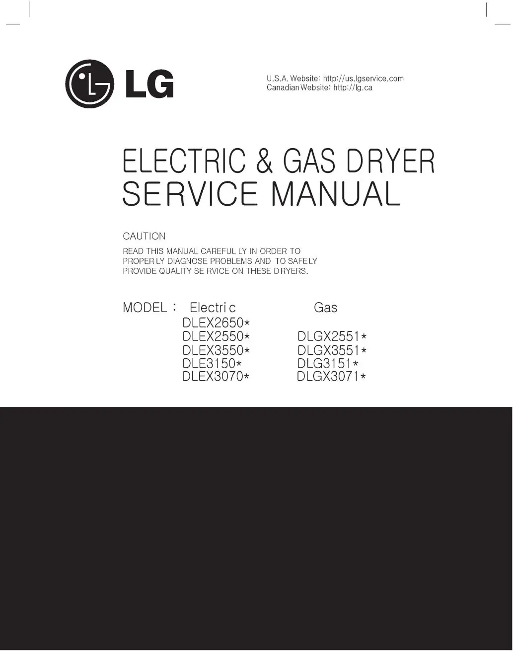 Lg dlex2650v service manual cover freestanding range