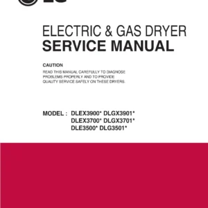 Lg dlex3700v dlex3700w dlgx3701v dlgx3701w service manual cover freestanding range