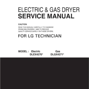 Lg dlex4270v dlex4270w dlgx4271v dlgx4271w service manual cover freestanding range