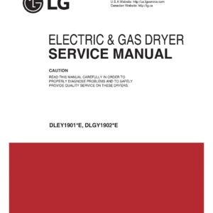 Lg dley1901ke dley1901we dlgy1902ke dlgy1902we service manual cover freestanding range
