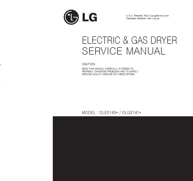 Lg dlg2241w service manual cover freestanding range