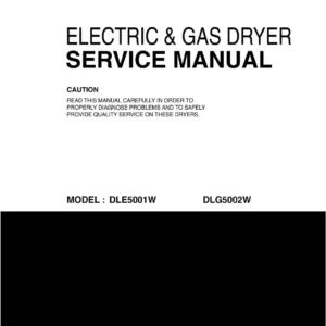 Lg dlg5002w service manual cover freestanding range