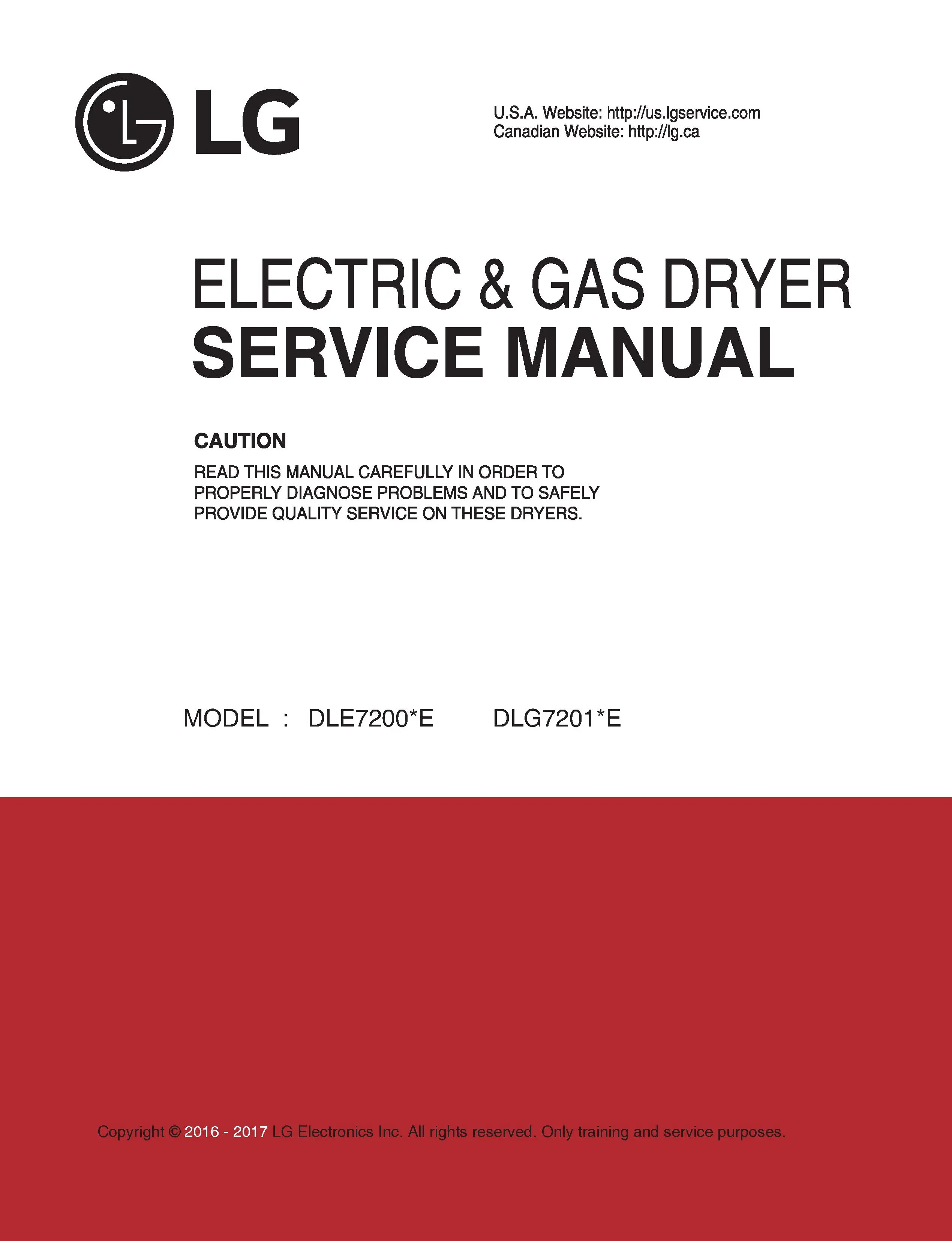 Lg dlg7201ve dlg7201we service manual cover freestanding range