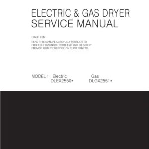 Lg dlgx2651r dlgx2651w service manual cover freestanding range