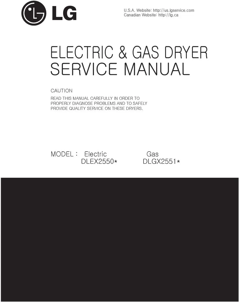 Lg dlgx2651r dlgx2651w service manual cover freestanding range