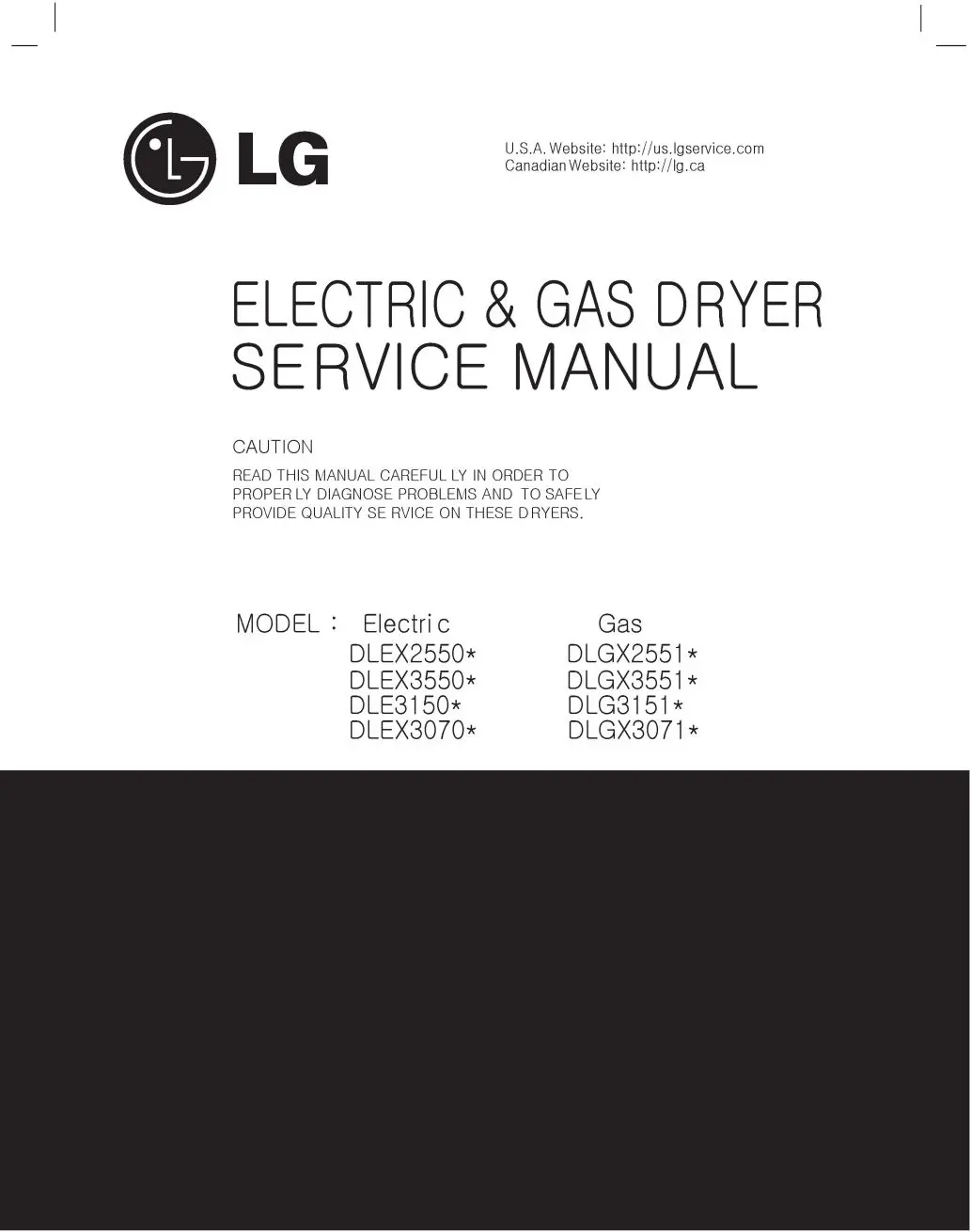 Lg dlgx2656v service manual cover freestanding range