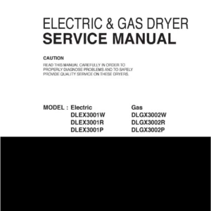 Lg dlgx3002w dlgx3002r dlgx3002p service manual cover freestanding range