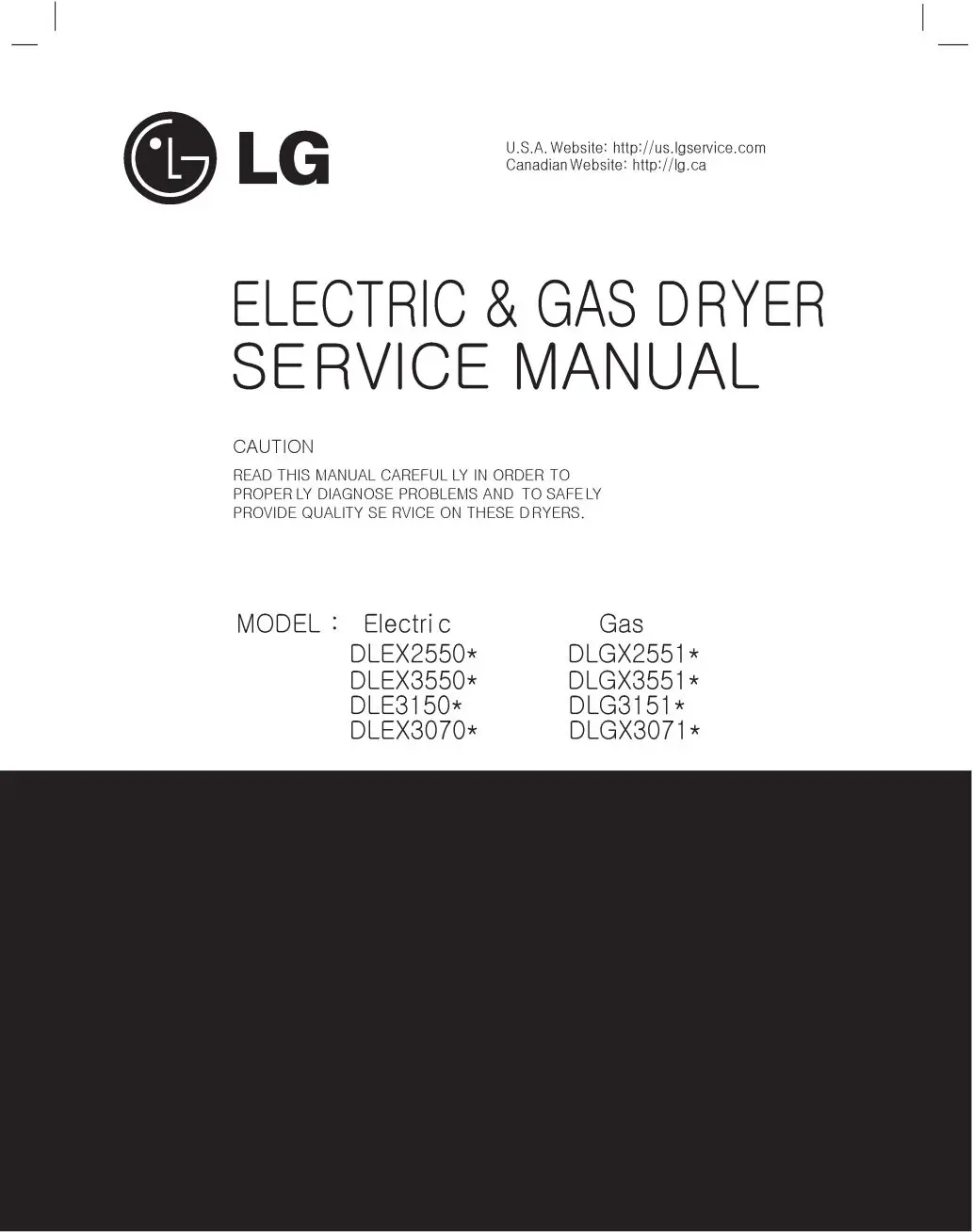 Lg dlgx3071r dlgx3071w service manual cover freestanding range