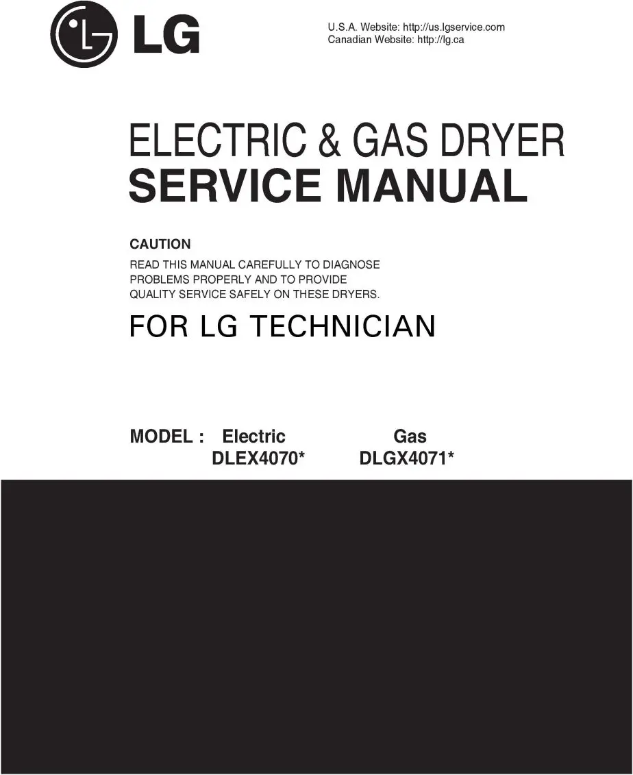 Lg dlgx4071w service manual cover freestanding range
