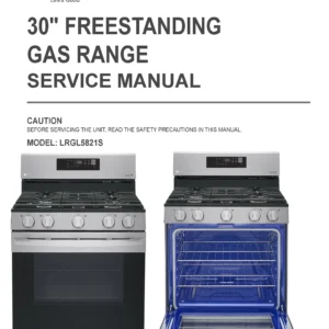 Lg lrgl5821s service manual cover freestanding range