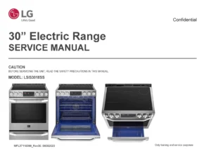 Lg lsis3018ss service manual cover freestanding range